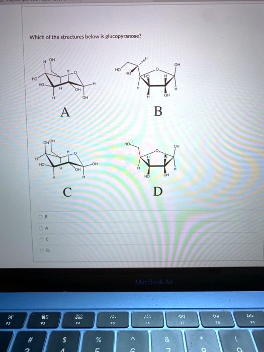 which the structures below elucopyranose b d achaokalt 57855