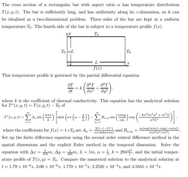SOLVED: The cross section of a rectangular bar with aspect ratio o has ...