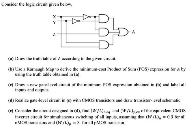 SOLVED: Text: Digital Electronics - Karnaugh Map - CMOS Consider the ...