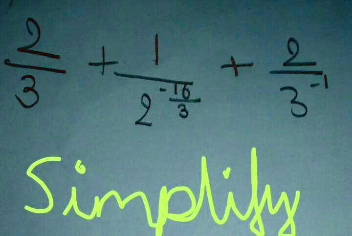 (2)/(3) + (1)/(2 - (16)/(3)) + (2)/(3)