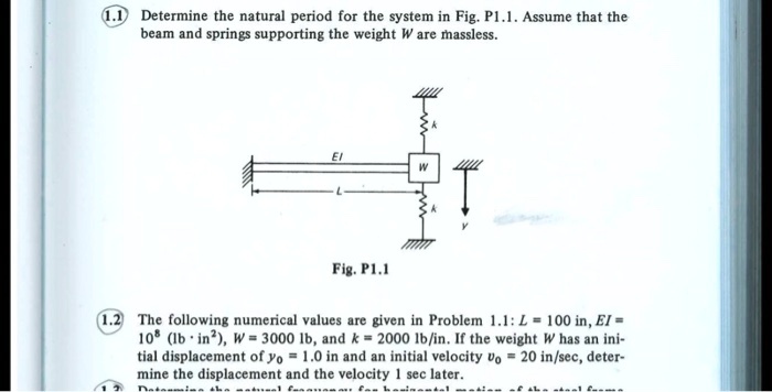 SOLVED: Vibrationsolve 1.2 by using numbers (values) from 1.1 1.1 ...