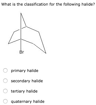 SOLVED: ' What is the classification for the following halide? Br ...