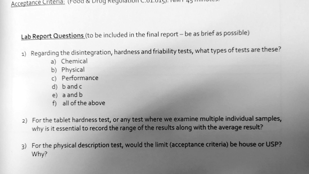 SOLVED Lab Report Questions (to be included in the final report be