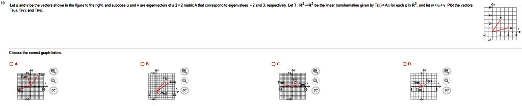 10 let u and v be the vectors shown in the figure to the right and ...