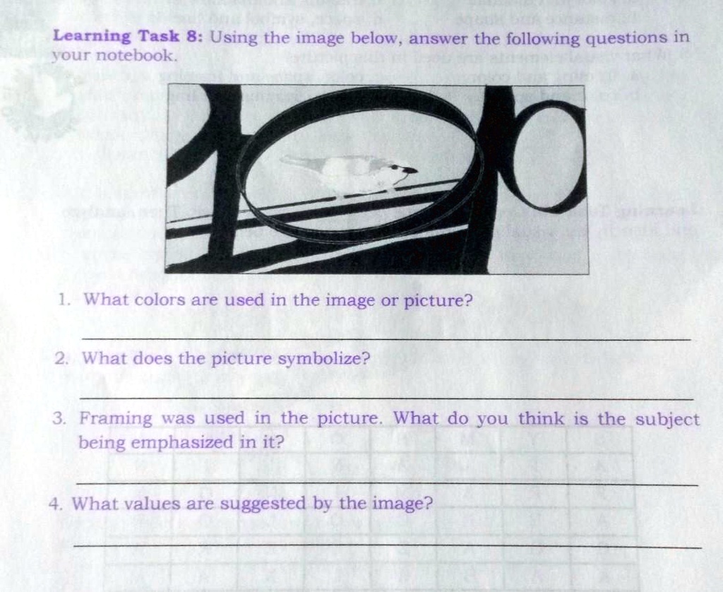 SOLVED Using the image below, answer the following questions in your