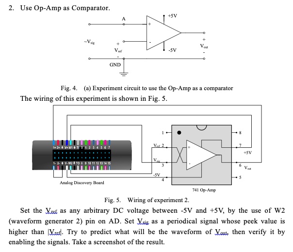 SOLVED Use OpAmp as Comparator A Vsig J Vout GND Fig. 4.(a