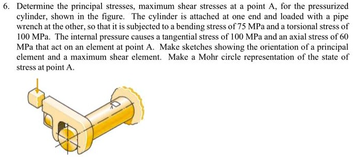 6determine the principal stressesmaximum shear stresses at a point afor ...