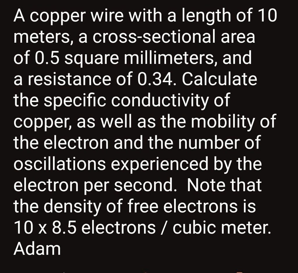 SOLVEDA copper wire with a length of 10 meters; a crosssectional area