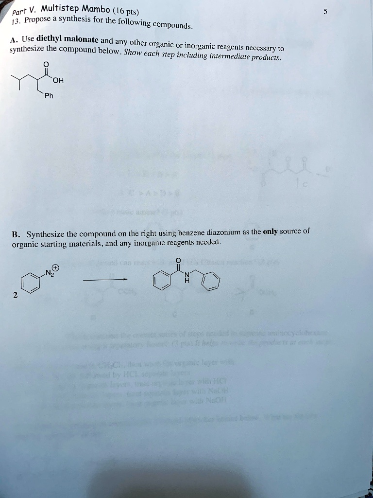 SOLVED: Part Multistep Mambo (16 Pts) Propose Synthesis For The ...