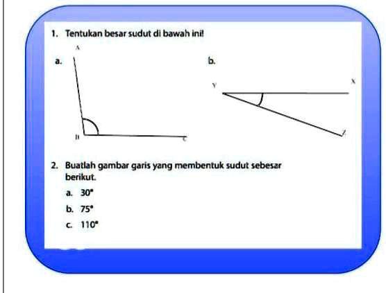 Solved Tentukan Besar Sudut Gambar Di Pada Gambar Tentukan Besar Sudut Dl Bawah Inil Buatlah