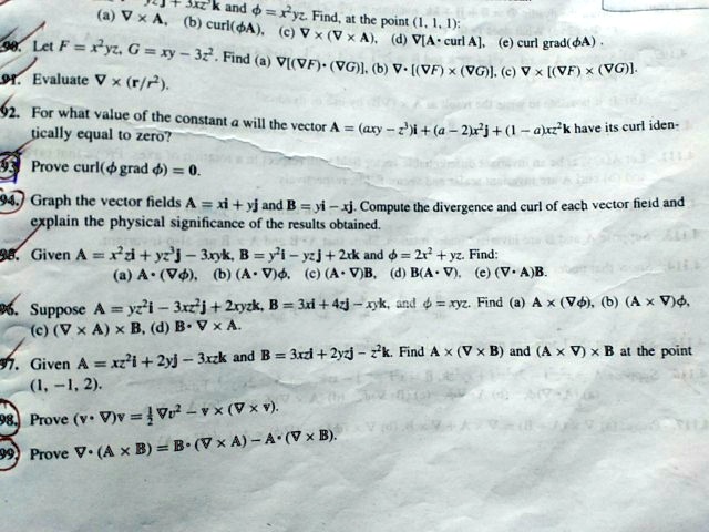 Solved 4 V K Hz Kand Fyz Find Curl 4 Point 4 C V V Let F Ry D Via Curl 4 G X Grad 4 32