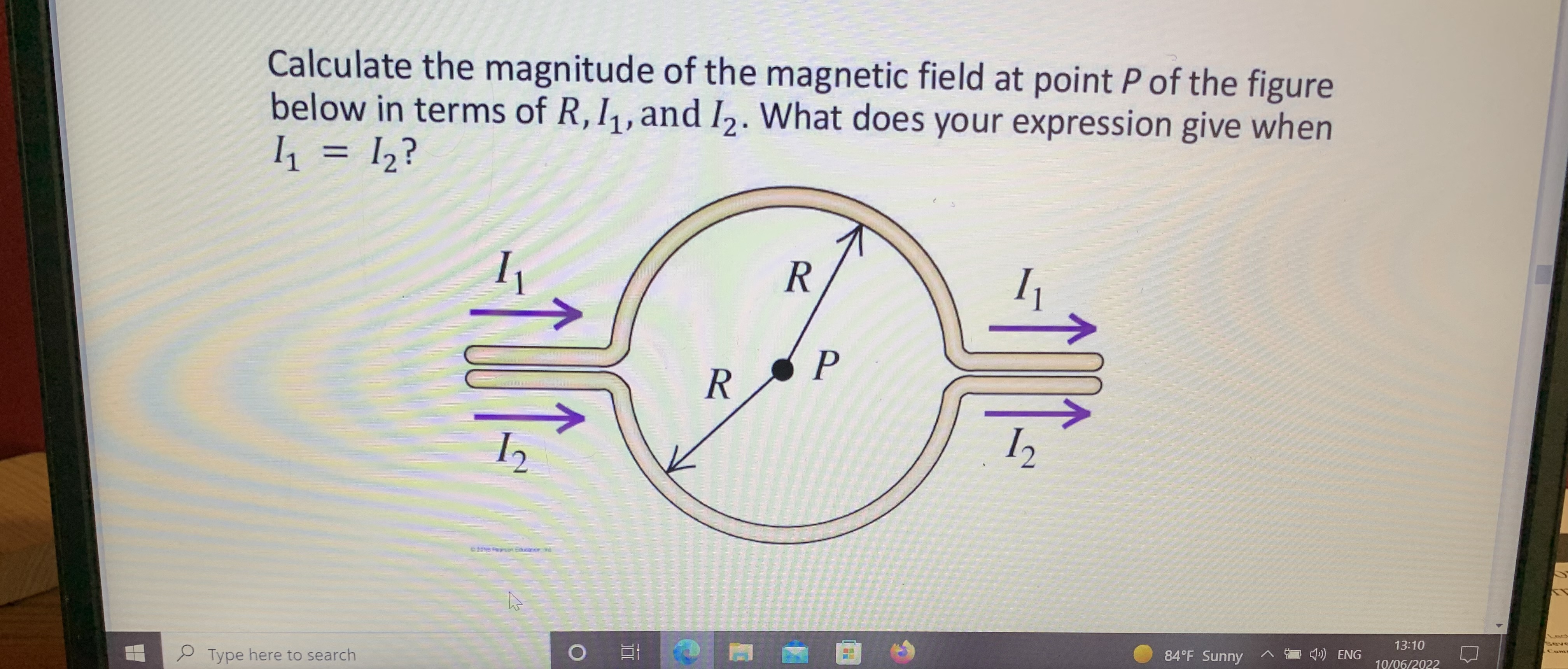 SOLVED: Calculate the magnitude of the magnetic field at point P of the ...