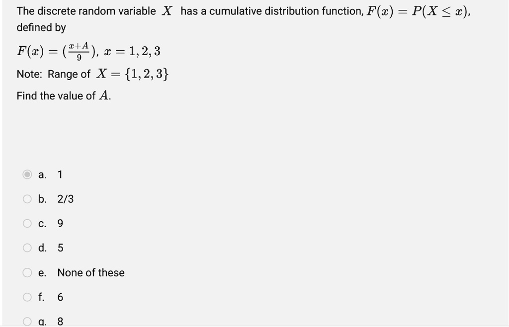 solved-the-discrete-random-variable-x-has-a-cumulative-distribution
