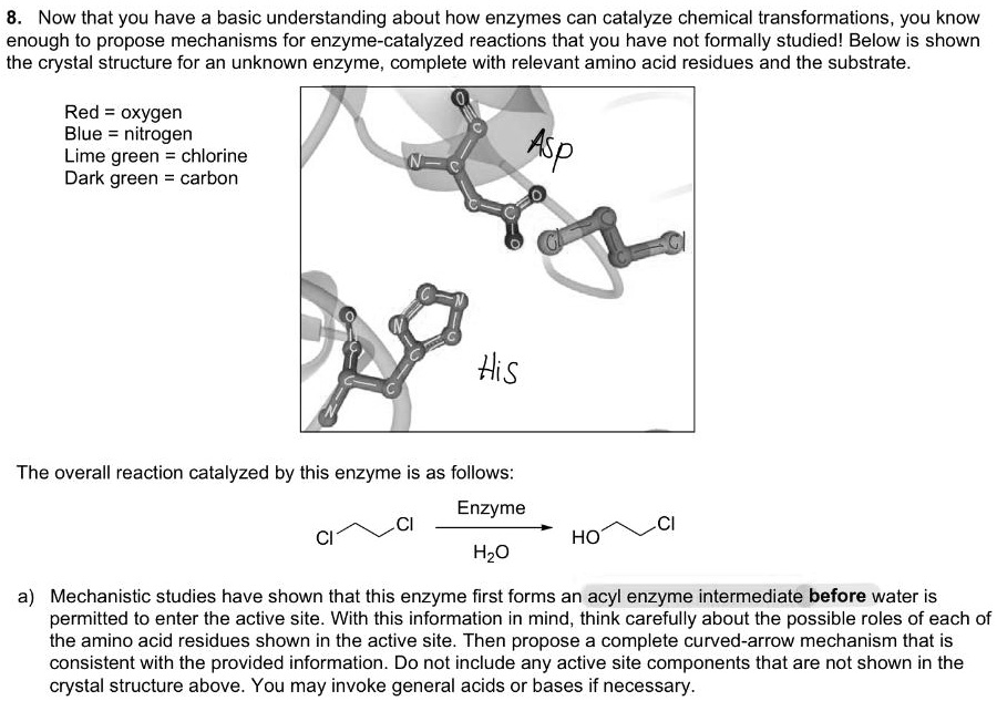 SOLVED: Now that you have a basic understanding about how enzymes can ...