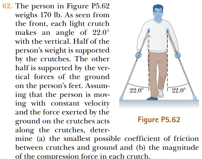 62 the person in figure p562 weighs 170 lb as seen from the front each ...