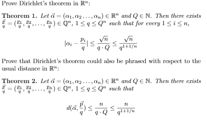 SOLVED: Theorem 1. Let ð ‘› = (1,2,...,ð ‘›) âˆˆ â„ â ¿ and ð ‘„ âˆˆ â ...