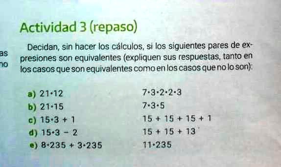 SOLVED: alguien puede ayudarme con este punto Actividad 3 (repaso ...