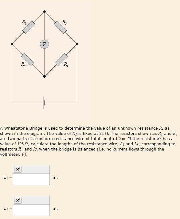 SOLVED Wheatstone Bridge is used to determine the value of an unknown
