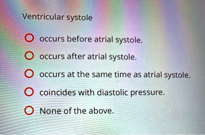 ventricular systole