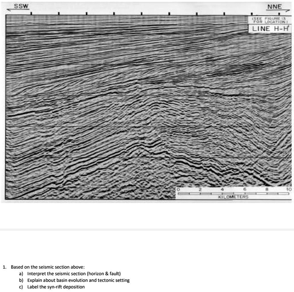 SSW NNE (SEE FIGURE 13 FOR LOCATION) LINE H-H 1. Based on the seismic ...