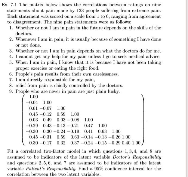 in r ex 71 the matrix below shows the correlations between ratings on ...