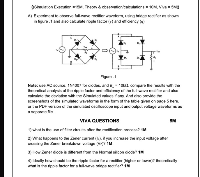 bridge rectifier experiment viva questions