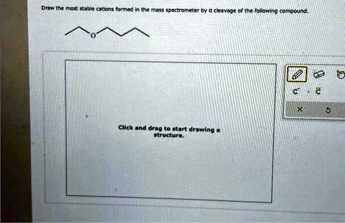 Results In The Formation Of A Stable Compound. SOLVED: Draw the most stable cations formed in the mass spectrometer by