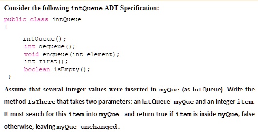 SOLVED: IN JAVA it dosent matte how is it stored in the que what ...