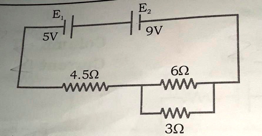 SOLVED: Two cells E1 and E2 in the given circuit diagram have an EMF of ...