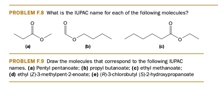 Solvedproblem F8 What Is The Iupac Name For Each Of The Following