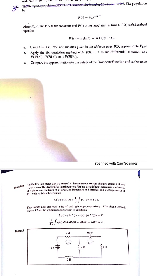the question has a b and c in the first section please help me solve that throsompevtepepuletiondelwas deseriba iexereise 26of seotior23the population 24 by ppe where pcandkoare constants an 32447