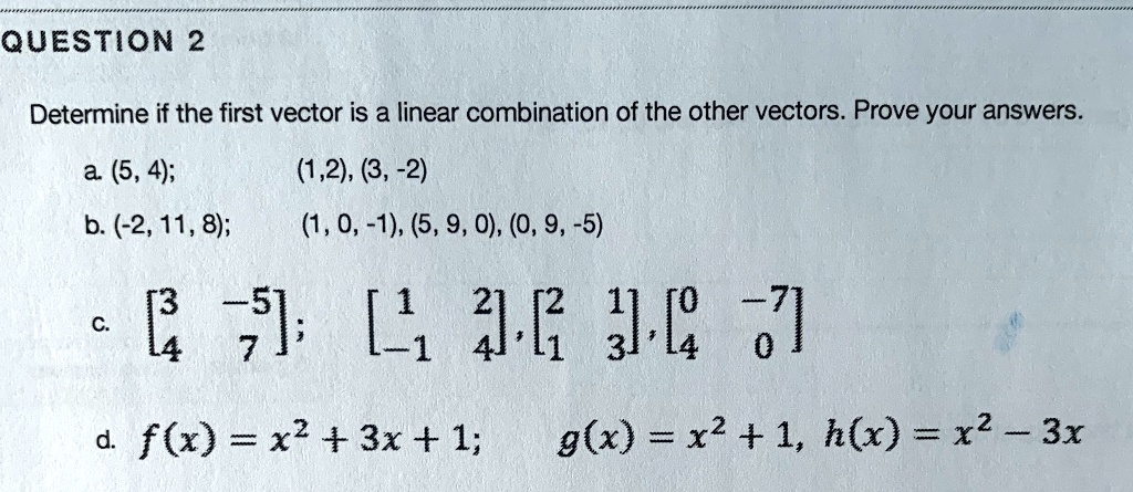 Vector Questions With Answers