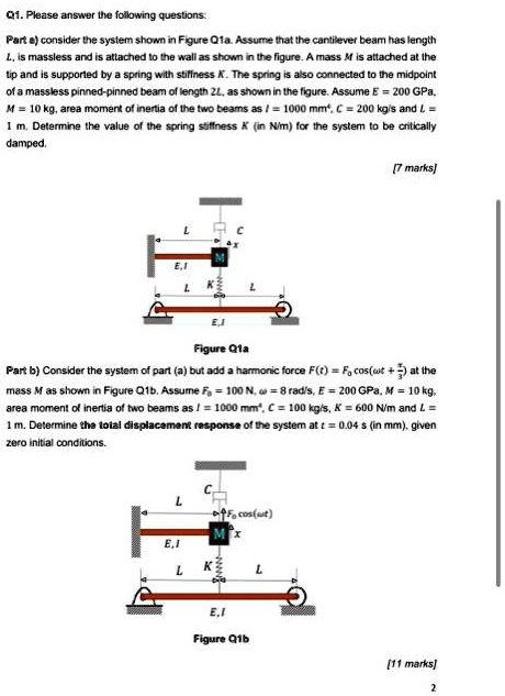 SOLVED: Q1. Please answer the following questions: Part a) consider the ...