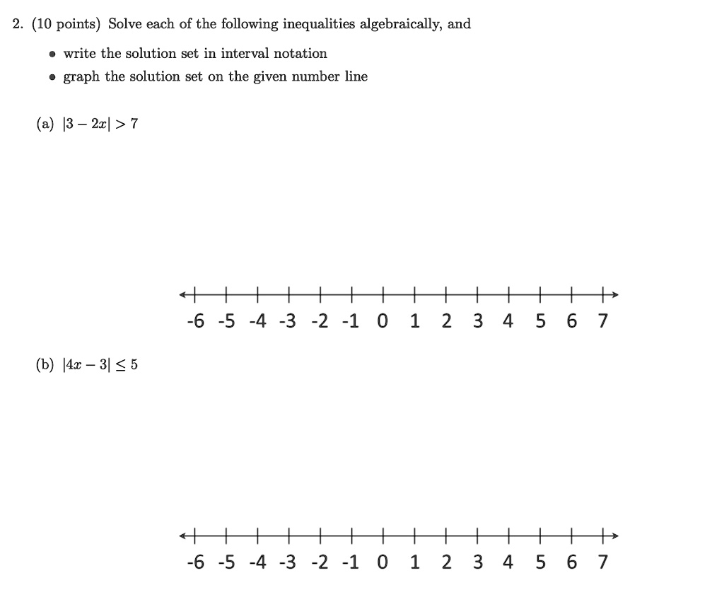 Math Number Line Problem Solver Inequality Number Line Solver