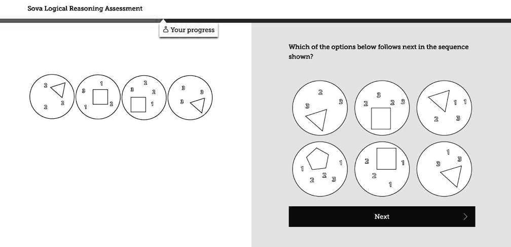 Sova Logical Reasoning Assessment 8 Your Progress Which Of The Options ...