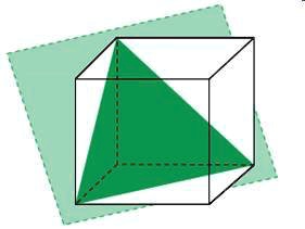 SOLVED: 'A cube with a side length of 6 feet is sliced diagonally such ...