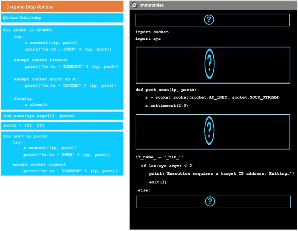 VIDEO solution DRAG DROP Instructions Analyze the code segments to