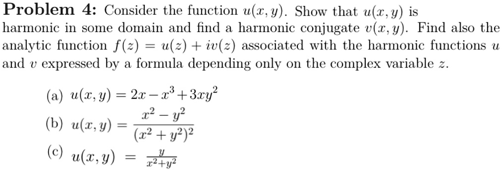 Problem 4 Consider The Function U Z Y Show That U Itprospt