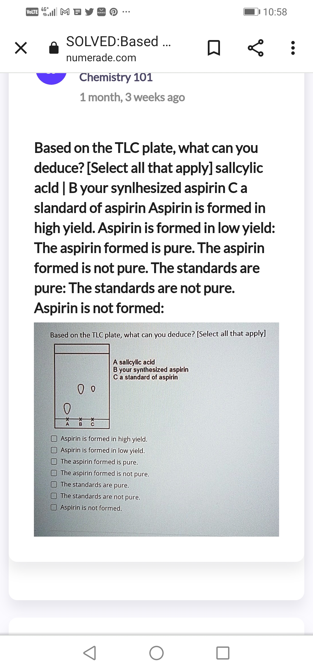 SOLVED × SOLVEDBased Chemistry 101 1 month, 3 weeks ago Based on the TLC