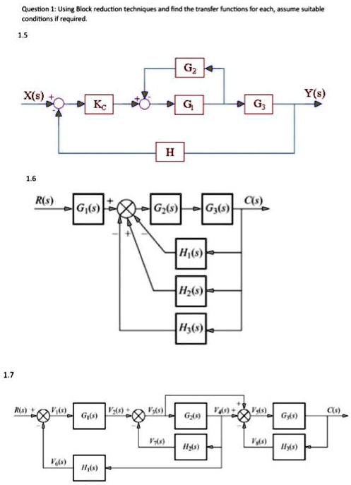 [GET ANSWER] Question 1: Using Block reduction techniques and find the ...