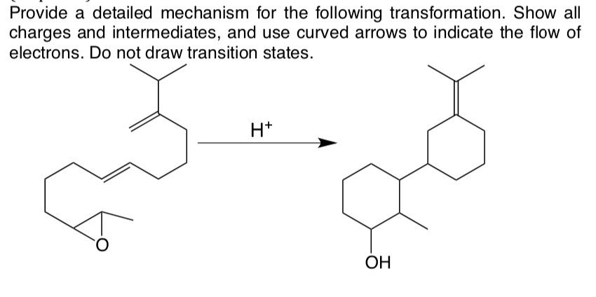 SOLVED: Provide a detailed mechanism for the following transformation ...