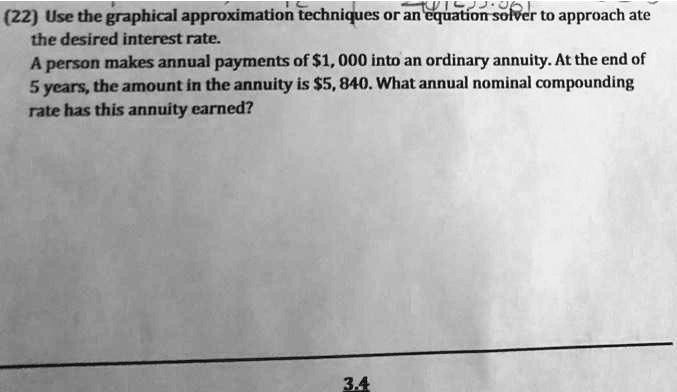 Use the graphical approximation techniques or an equation solver to ...