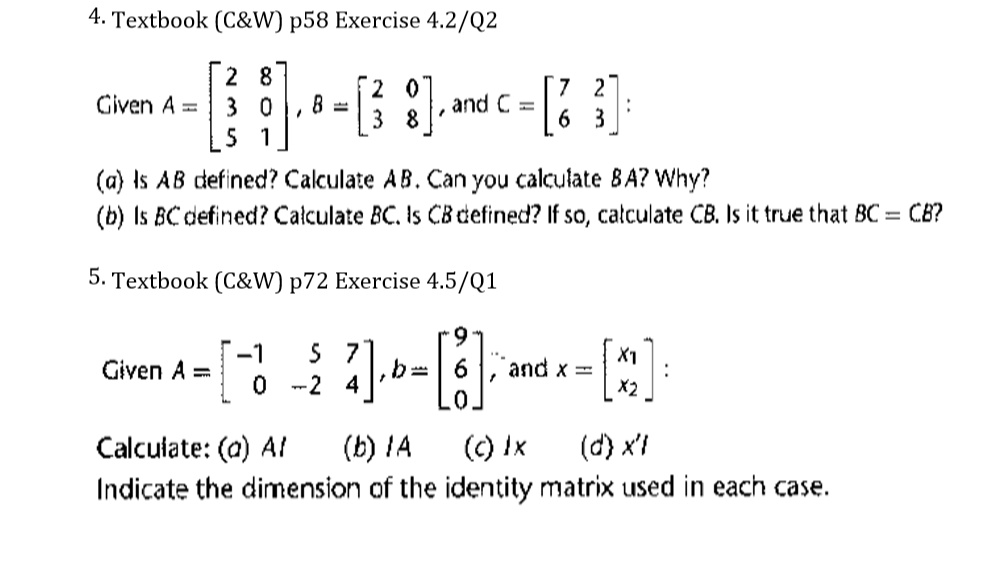 4 textbook cw p58 exercise 4202 2 8 2 2 glven 4 3 0 8 8 and c 3 8 6 3 ...