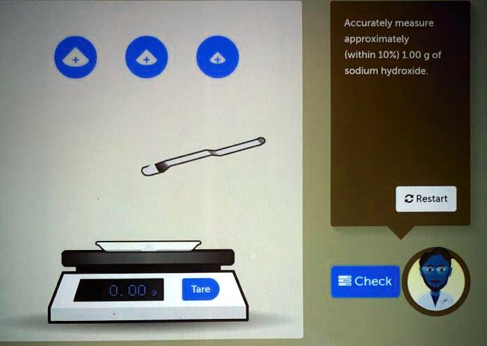 Accurately Measure Approximately 1.00 G Of Sodium Hydroxide