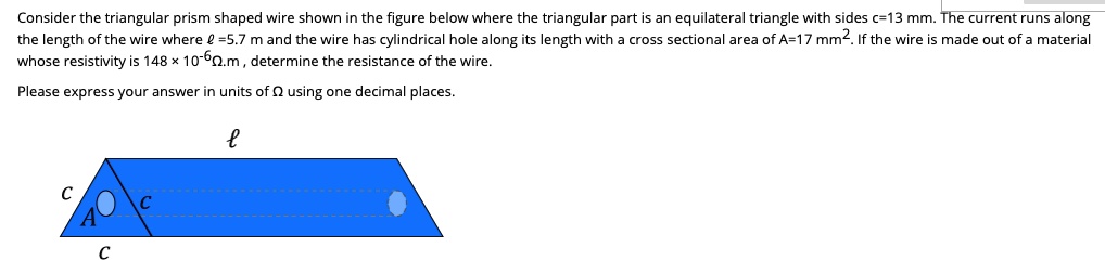 SOLVED: Consider the triangular prism shaped wire shown in the figure ...