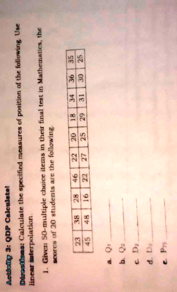 given 50 multiple choice items in their final test in mathematicsthe ...