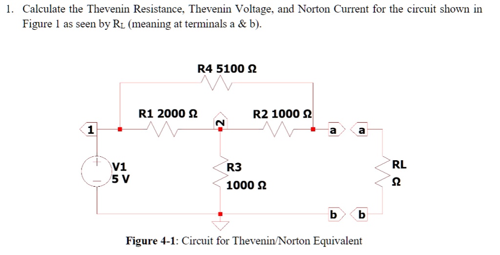 SOLVED Calculate the Thevenin Resistance; Thevenin Voltage. and Norton