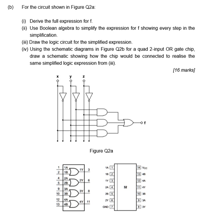 SOLVED: For the circuit shown in Figure Q2a: i) Derive the full ...
