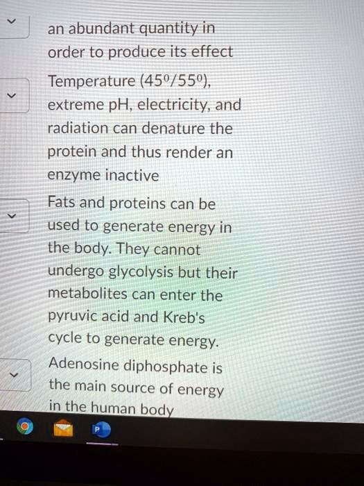 SOLVED an abundant quantity in order to produce its effect Temperature