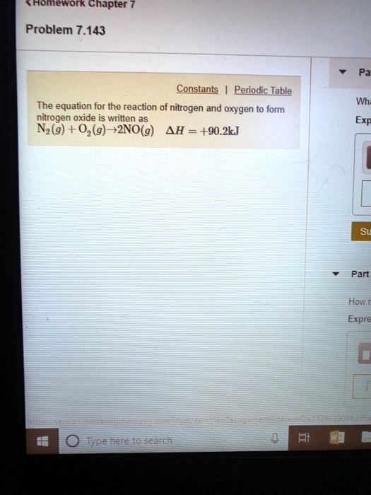 SOLVED thomewora Chapter Problem 7.143 Constants Perodic Table The
